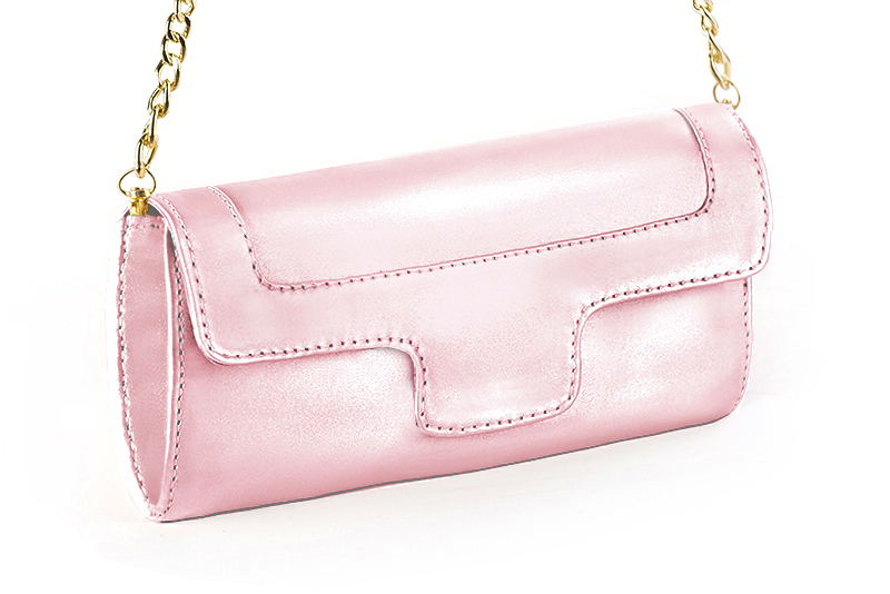 Light pink luxurious elegant clutch for ceremonies, weddings and evenings out.